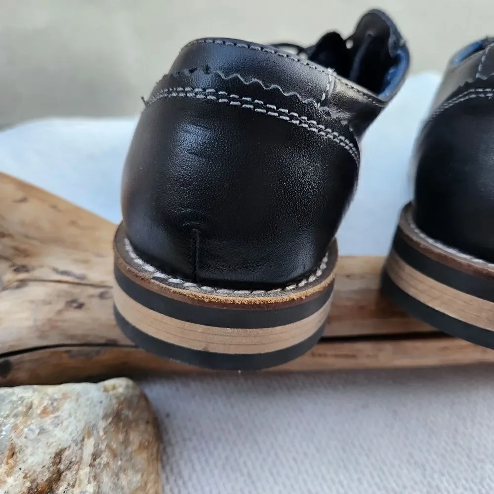 Original Penguin black leather men's dress shoes